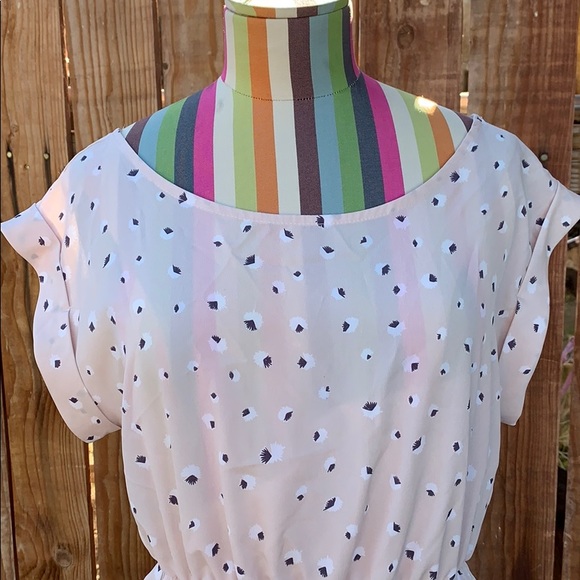 Lush Light Pale Pink Skater Mini Dress 0043 - Picture 2 of 6